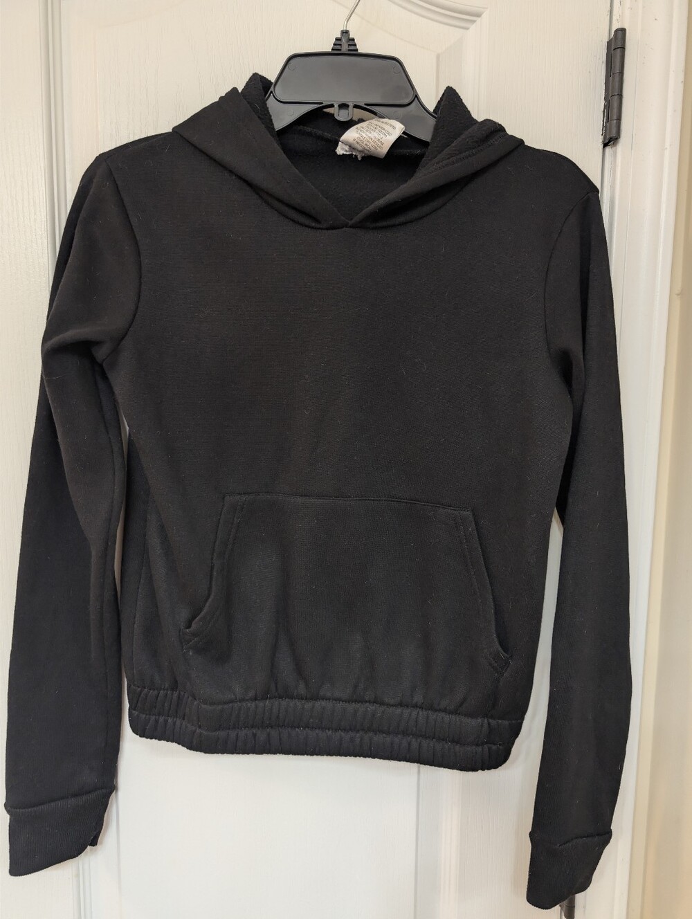 Kore Black Pullover Hoodie with Front Kangaroo Pocket